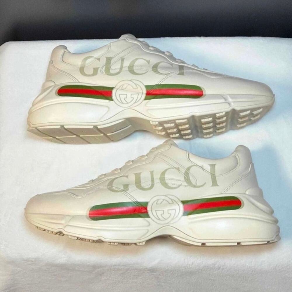 Gucci Rhyton Leather Logo | 500877 DRW00 9522 | US10.5M - Picture 3 of 13